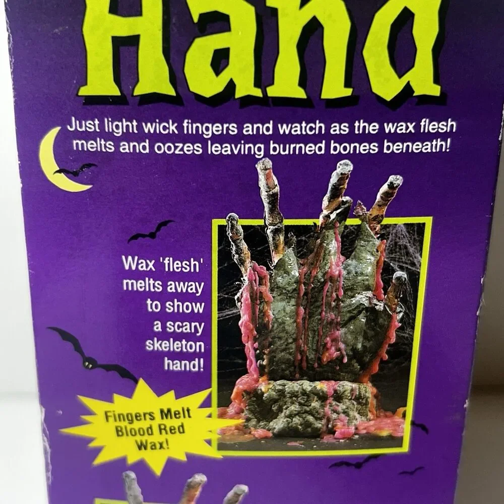 Flesh and Bone Halloween Candle Hand